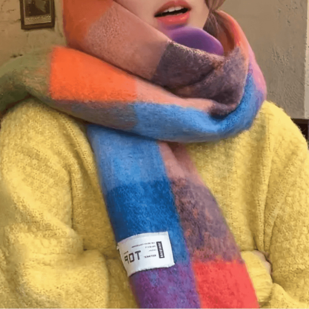 NEW Boho mohair oversized blanket scarf